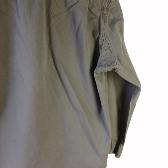 Duluth Trading Mens XL Brown Long Sleeve Utility Shirt Cotton Button Up Pockets - Picture 7 of 14